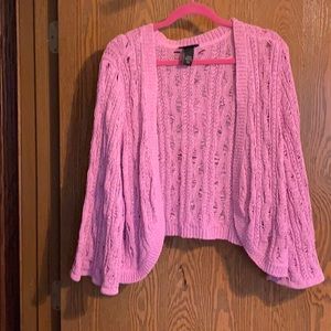 Size 3X pink  shrug/cover up